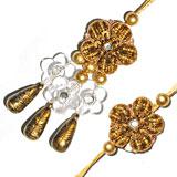 Copper Flower Pair  to India