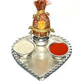 Send Puja Thali with Nariyal to Mumbai