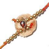 Golden Beads Rakhi