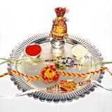 Surya Thali with Three Rakhis
