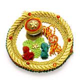 Send Rakhi Shagun Tray to India