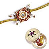 Send Single Diamond Rakhi to USA