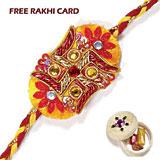 Send Zardosi Diamond Rakhi to USA