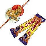 Send Floral Rakhi Choco Combo to India