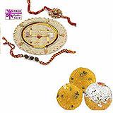 Send Rakhi Thali with 225 grams Boondi Ladoo to USA