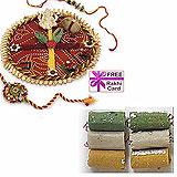 Send Rakhi Thali with 225 grams Assorted Rolls to USA