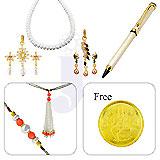 Send Elegant Couple Rakhi Hamper to Usa