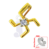 Send Swastik Diamond Pendant to India