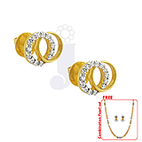 Send Circular Diamond Earrings to all destinations in India