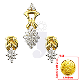 Send Elegant Diamond Pendant Set to all destinations in India