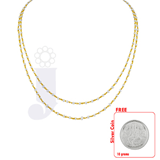 Send 2 Line Pearl Gold Chain to all destinations in India