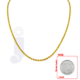 Send Rope Style Gold Chain to all destinations in India