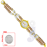 Send 2 Line Combination Pearl Watch to India