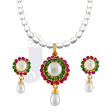 Send Amita  Pearl Set to India