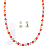 Send Coral Pearl Necklace to India