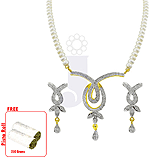 Send Apurva Stone Pearl Pendant Set to India