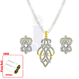 Send Lighting Stone Pearl Set to India