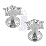 Diwali to India. Silver Diya's to India.