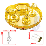 Send Crystal Puja Thali to Hyderabad