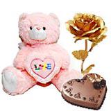 Send Love Teddy Hamper to India Send Love Teddy Hamper to India