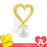 Jpearls Love Life Heart Diamond Pendant 