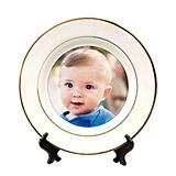 Gold Rim Ceramic Plate