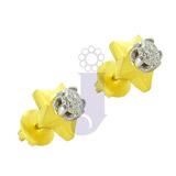 Golden Star Diamond Earrings