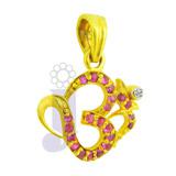 Om Diamond Pendent