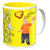 Personalized Mug for Mom – Yellow Inside