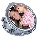 Artistic Border Photo Mirror for Mom