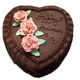 Anniversaryr Heart Shaped Cake