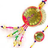 Meenakari Rakhi Lumba Pair to India