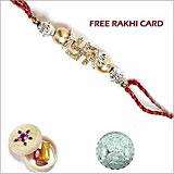 Send Jewelled Swastik Rakhi to USA