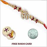 Send Jewelled OM Rakhi to USA