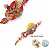 Send Zardosi Rakhi Pair  to USA