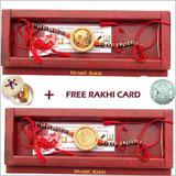 Send 22K Gold Plated Rakhi Pair  to USA