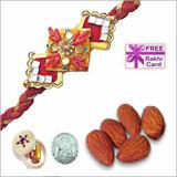 Send Almonds Coin Mini Zardosi Hamper to Usa