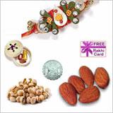 Send Mini Mixed Dryfruits Coin Rakhi Hamper to Usa