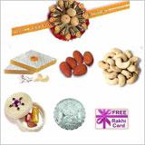 Send Kaju Katli Dryfruit Rakhi Combo to Usa