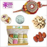 Send Assorted Sweets Dryfruit Rakhi Combo to Usa
