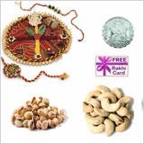 Send Rakhi Thali Dryfruits Mega Hamper to Usa