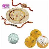 Send Rakhi Thali Boondi Ladoo Hamper- Small(USA) to Usa