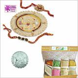 Send Rakhi Thali Assorted Sweets Hamper- Small(USA) to Usa