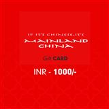 Mainland China Food Voucher Rs.1000