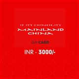 Send Mainland China Food Voucher Rs. 3,000/- to India