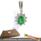 Emerald Diamond Pendant