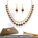 Ruby Gold Drop Hamper Set