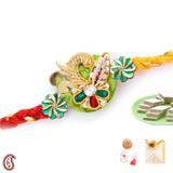 Send Ethnic Handcrafted Zardosi Rakhi to Usa