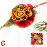 Send Etnic Handcrafted Ganapati Rakhi to Usa