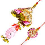 Lustrous Rakhi Pair
